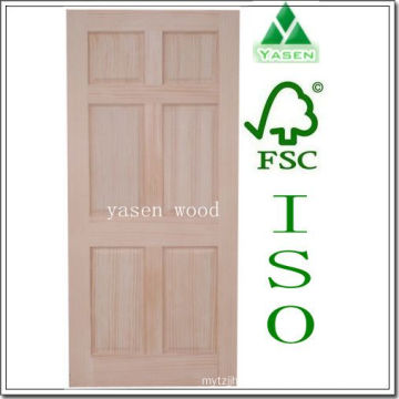 Factory Radiate Pine 6 Panel Interior Wooden Door